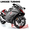 1:9 SUZUKI Hayabusa GSX-1300R Alloy Racing Motorcycle Model Diecast Metal Street Sports Motorcycle Model With Light Kid Toy Gift 2