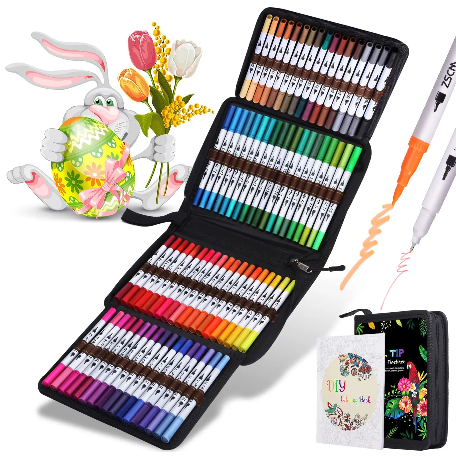 120 Colors Dual Tip Brush Art Marker Pens Coloring Markers Fine & Brush Tip  Pen for Adult Coloring Book Note Taking Art Supplier - AliExpress