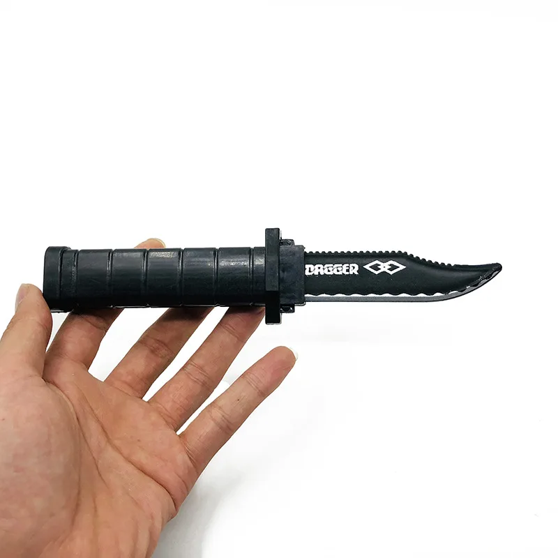 3Pcs/Lot Classic Magic Toy Plastic Retractable Knife Magic Props Children Adult Novelty Funny Knife Halloween Prank Toy