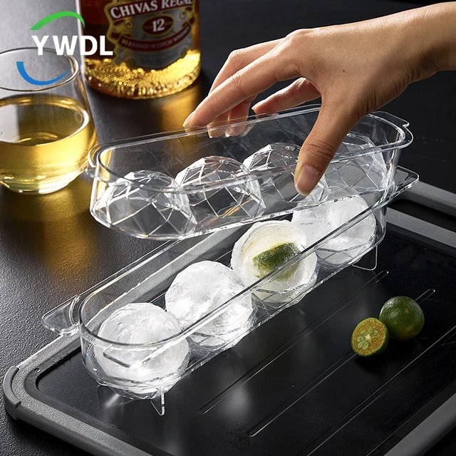 4 Hole Ice Ball Mold Whiskey Cocktail Vodka Round Ice Cube Makers Bar Party  Kitchen Ice Box Ice Cream Maker Tools - AliExpress