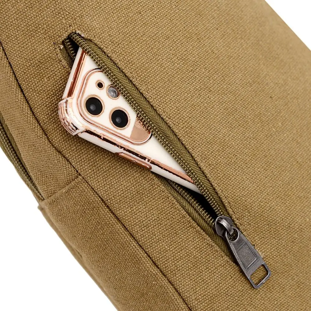 Neue Leinwand Männer Brust Tasche Große Kapazität Brust Pack Casual Sling Tasche Sport Männlichen Schulter Tasche Outdoor Umhängetasche – Detail 6