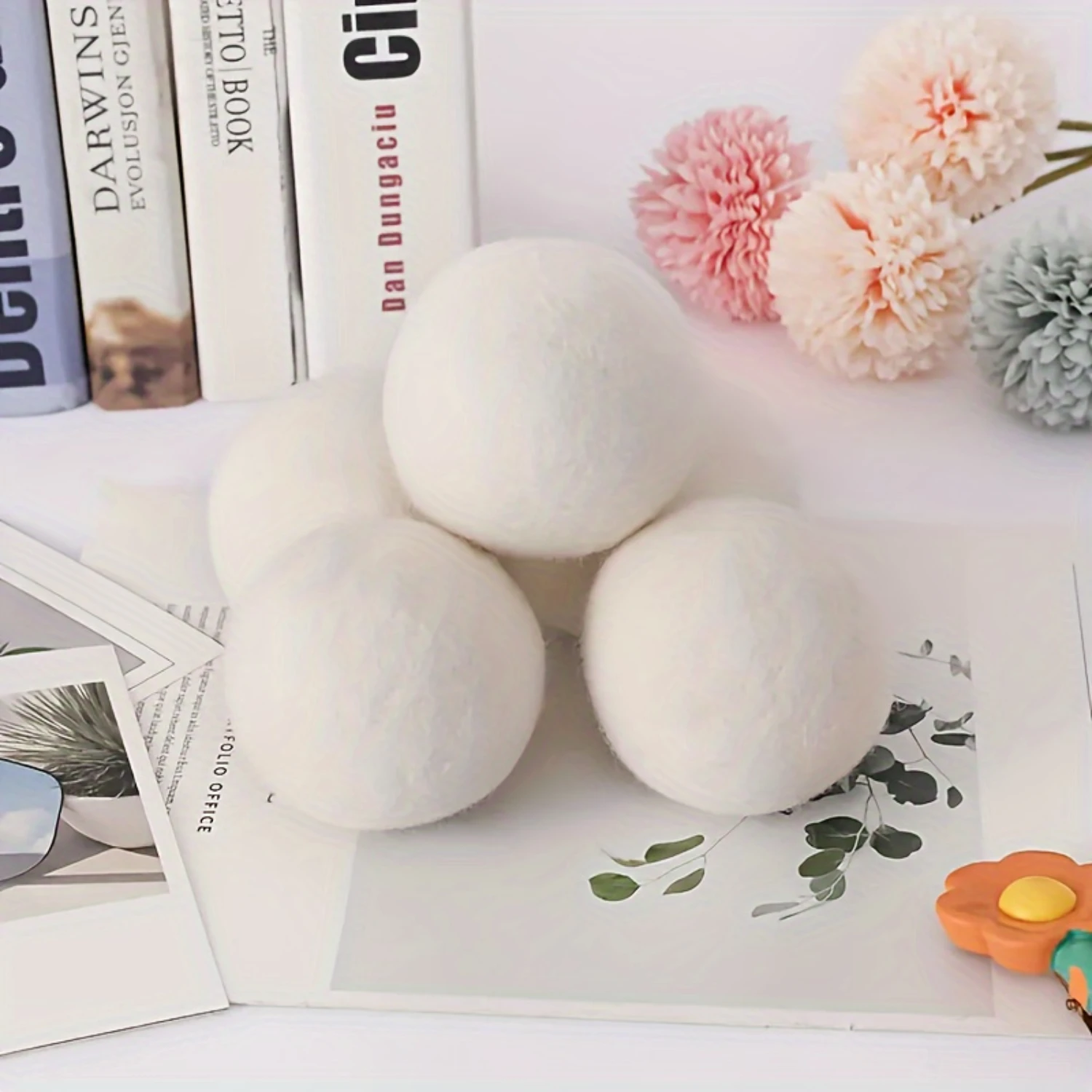 Wool Dryer Balls XL 6-Pack-Premium Natural Fabric Softener, Award-Winning, Reusable Laundry Balls for Dryer-Eliminates