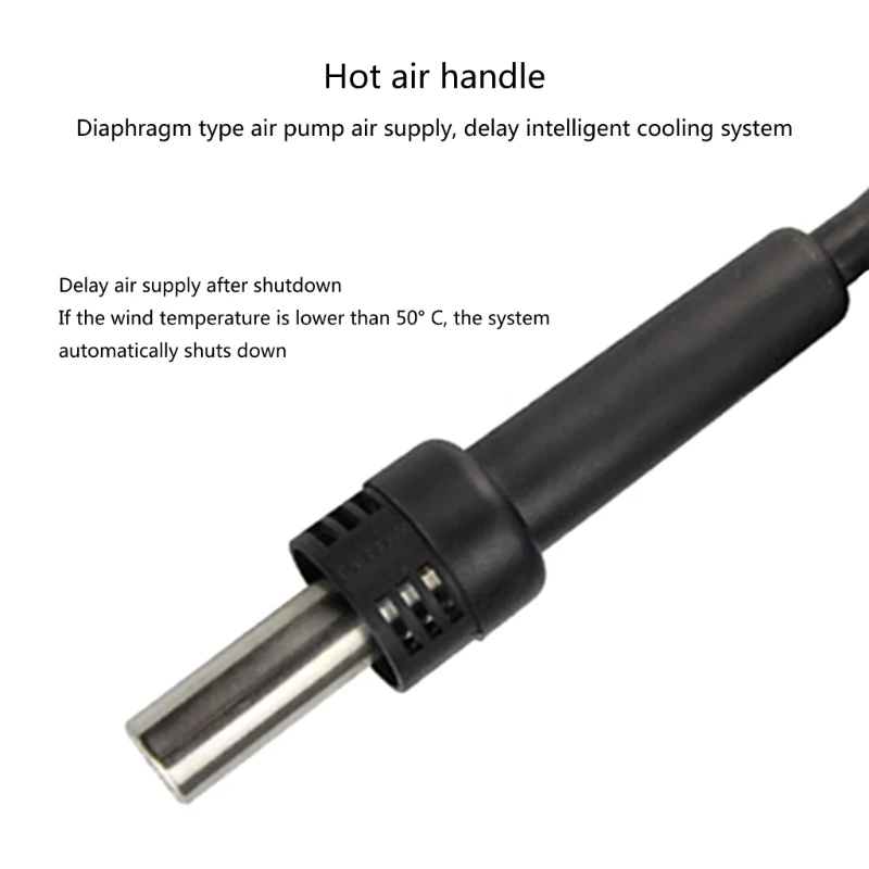 Heat Hot Air Hair Dryer Soldering Hairdryer Handle for 850B、S952、952B Rework Solder Station Desoldering Repair 4