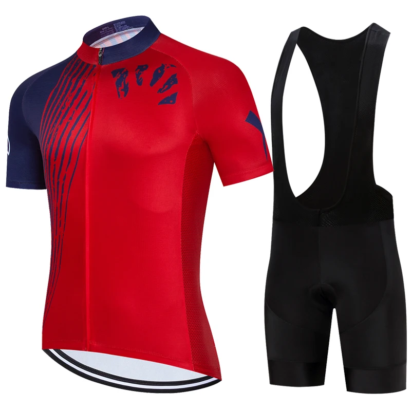 2024 프로 팀 사이클링 저지 세트, 여름 사이클링 의류, MTB 자전거 의류 유니폼, Maillot Ropa Ciclismo 남자 사이클링 자전거 세트