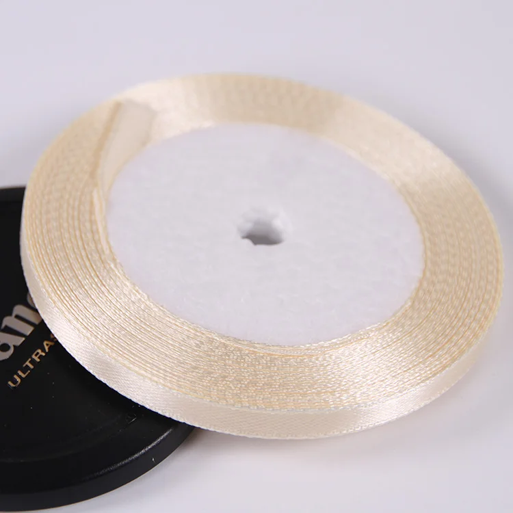 6mm Satin Ribbon for DIY Crafts and Festive Decorations (22 Meters/Roll)