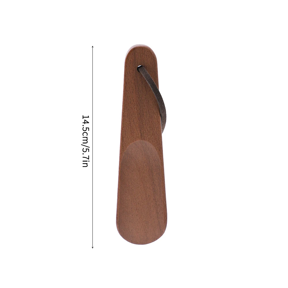 Compact Beech Wood Shoehorn – Portable Travel Shoe Accessory