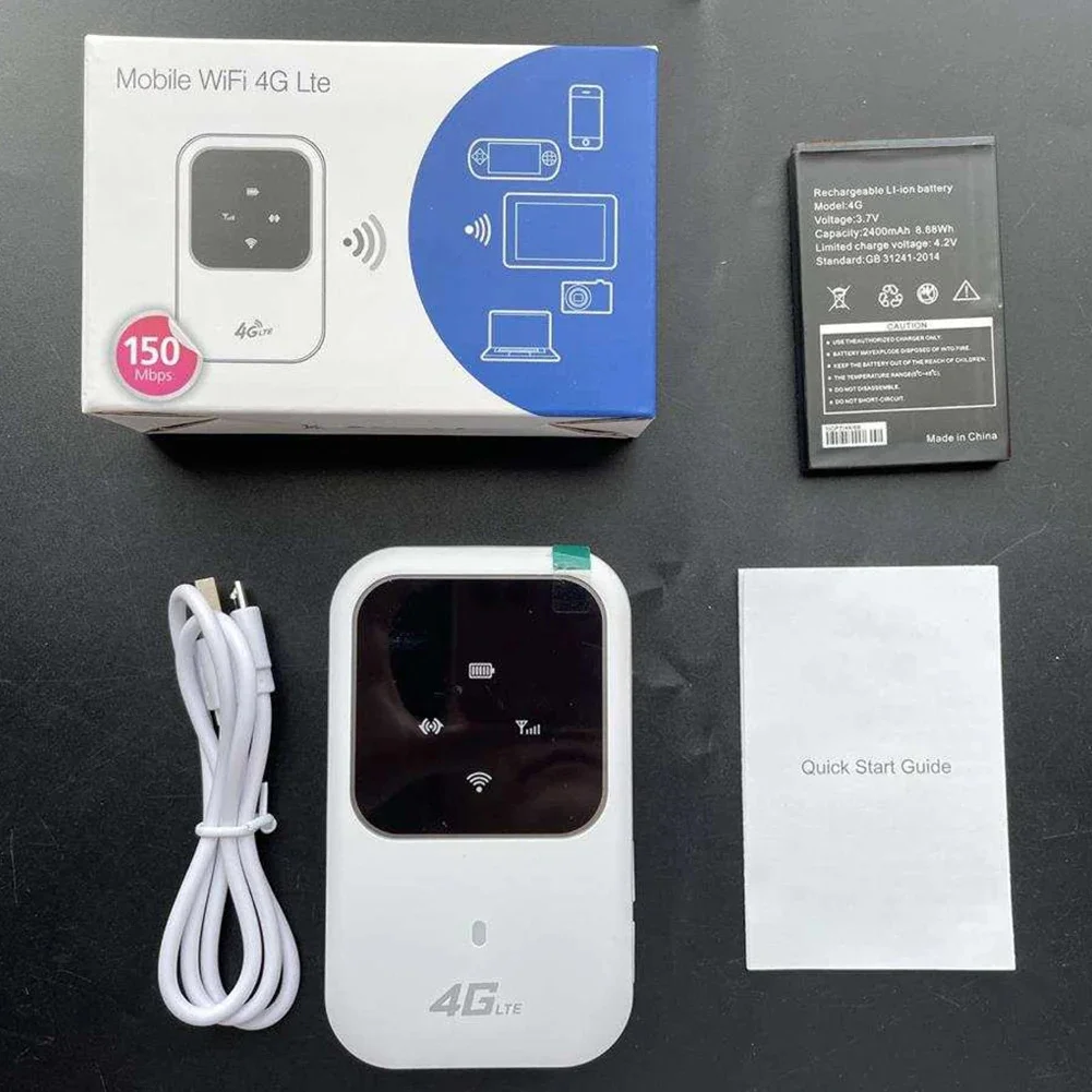 H80 3G 4G LTE 라우터 포켓 150Mbps 와이파이 리피터, 신호 증폭기 포켓 모바일 핫스팟, 여행자용 SIM 카드 슬롯 포함