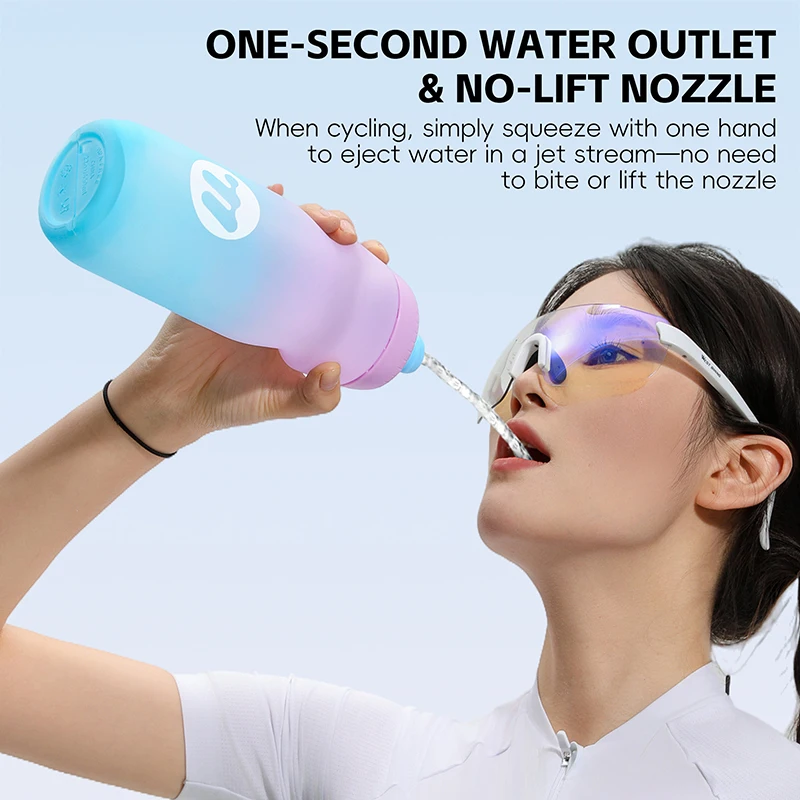 WEST BIKING Outdoor Cycling Bottle 550ml/650ml Colorful Gradient Bike Bottle Lightweight Water Kettle MTB Road Bike Accessories