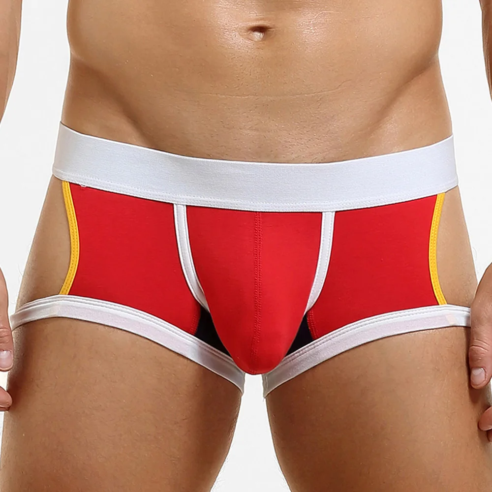 New Underwear Boys Boxers Hollow Sexy Pants Leggings Breathable Men's Summer Pants Manufacturers Wholesale