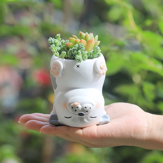 緑色 女性像装飾 インテリア小物コンクリート製