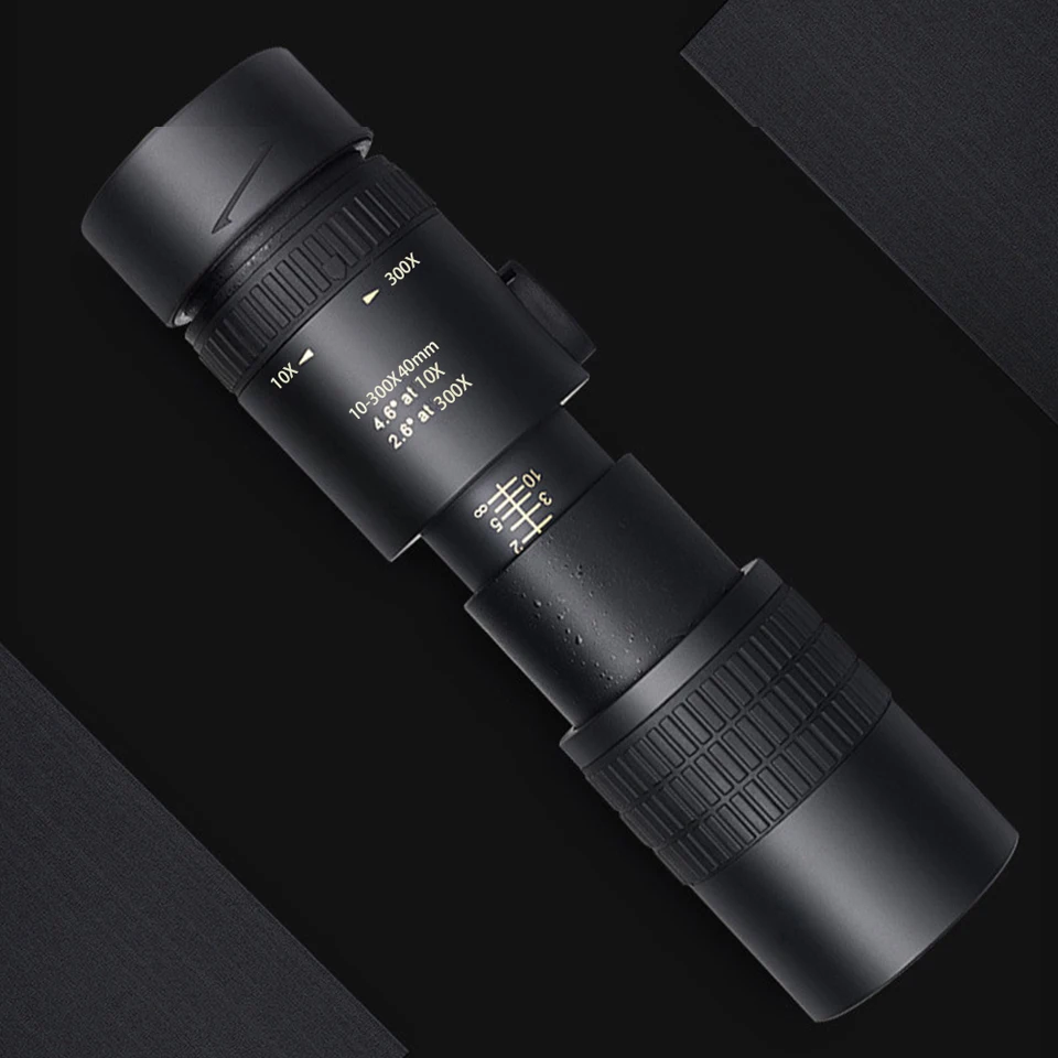 Télescope Monoculaire Haute Puissance 10-300X 3000M Jumelles Faible Légère Vision Nocturne Oculaire Puissant Petite Surprise
