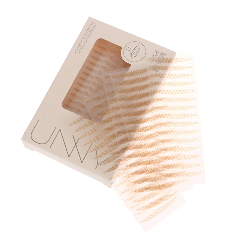 Double Fold Eyelid Tape 90Pcs Double eyelid tape Invisible Double Eyelid Self-Adhesive Stickers Lace Eye Lift Strip Gauze Mesh-Lace Tape Eye Tape Tool