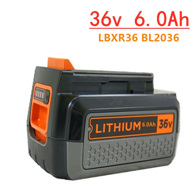 For Black Decker 36v/40V600 0mAh Li-Ion Rechargeable Electric Tool Battery  LBXR36 BL2036 LBX2040 LST136 LST420 Garden Tools - AliExpress