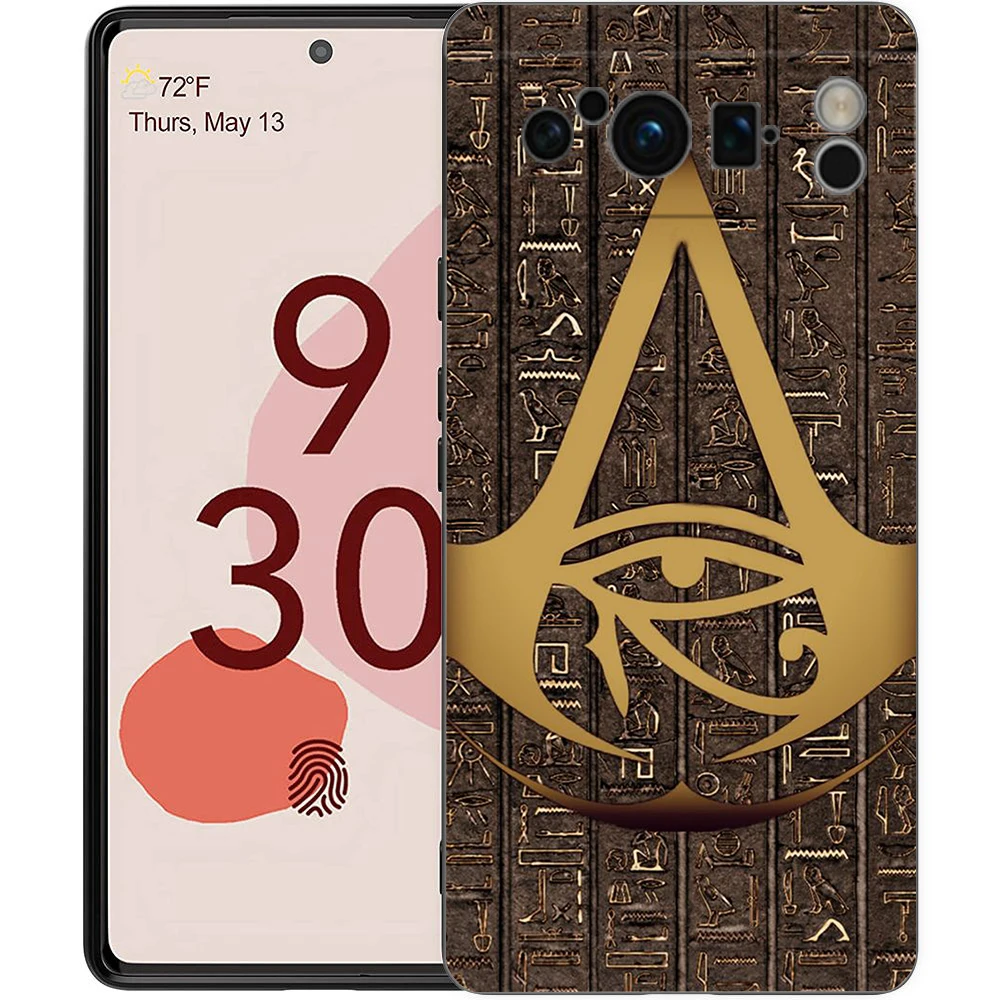 Sacred Eye of Horus Egypt Fresco Shockproof Silicone Phone Case