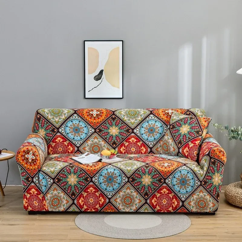 

Stretch Printed Sofa Covers 1 2 3 4 Seater Couch Cover Living Room Sofa Slipcover L-shape Chair Furniture Protector Cover Sofa