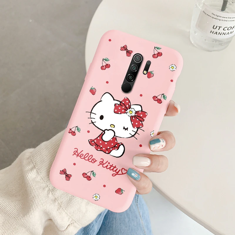 thumbnail image 1 of Cartoon Phone Case For Xiaomi Redmi 9 Prime Girls Cute Anti-drop Cinnamoroll Kuromi Hello Kitty Silicone Shockproof Back Cover, 1 of 5