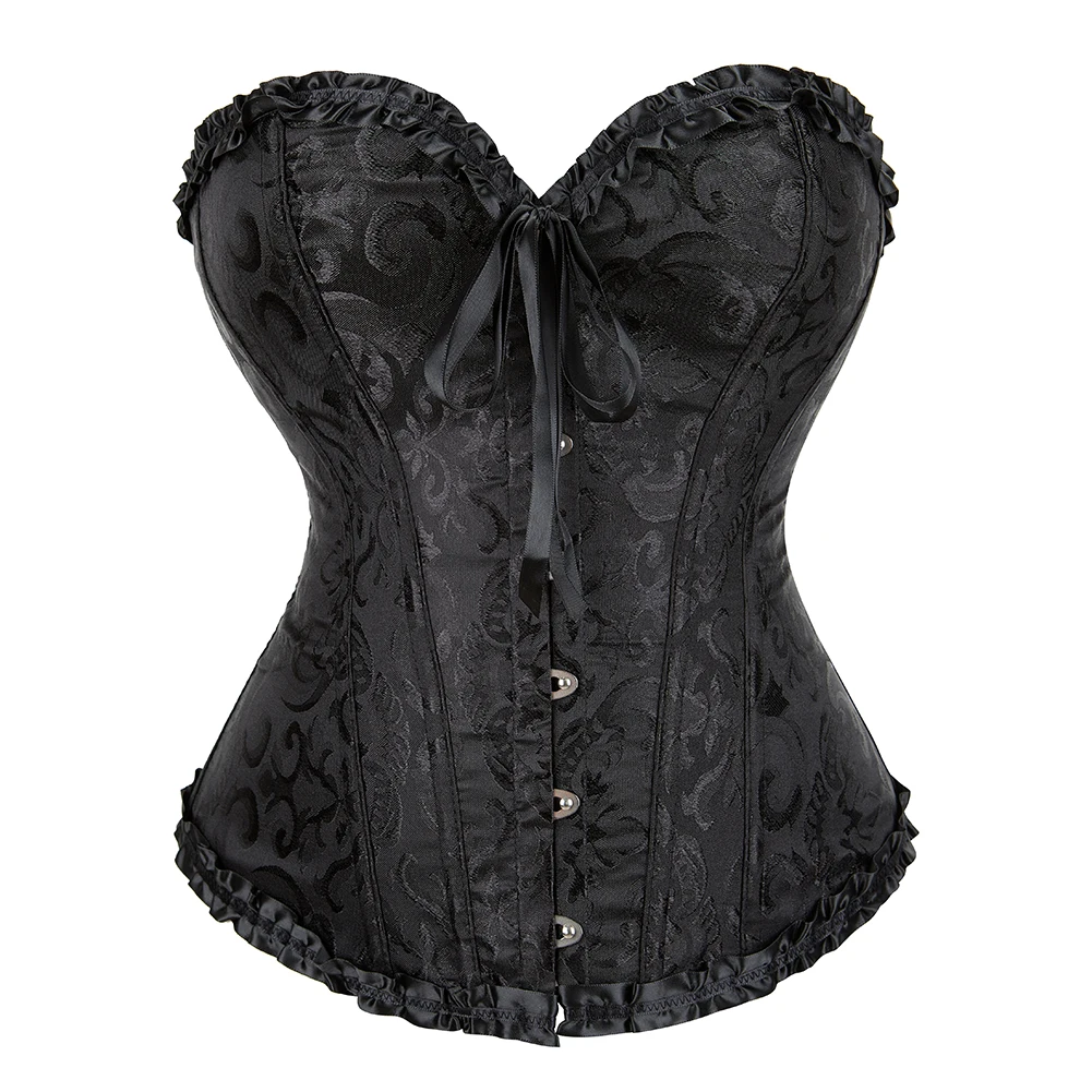 Body Shaper Women Palace Jacquard Tight Tummy Control Corset Halloween Costume Wear Waist Corset