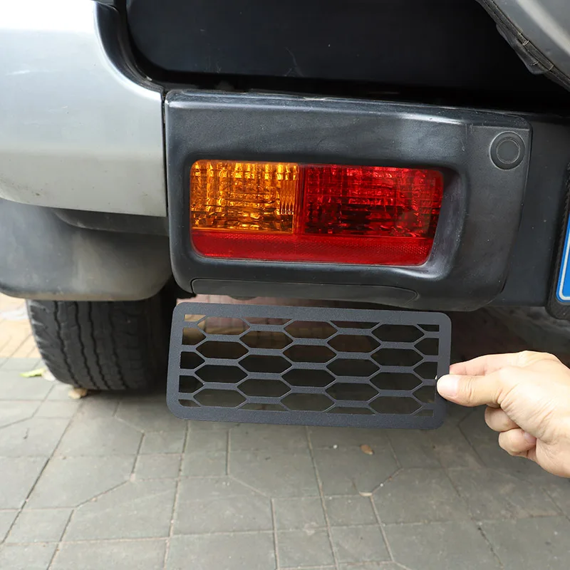 

Для Toyota FJ Cruiser 2007-2021 Черный Автомобильный задний противотуманный фонарь из алюминиевого сплава Защитная Сетчатая крышка декоративные аксессуары