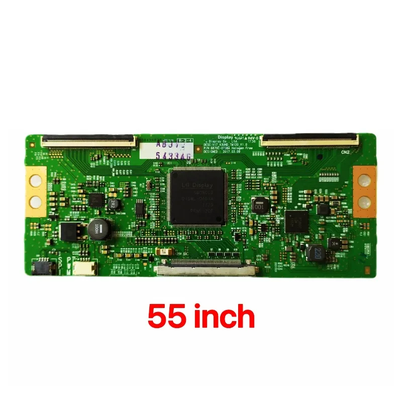 6870C-0738A 오리지널  T-con 보드 6870C 0738A TV 43'' 49'' 55'' 로직 보드 V17_43UHD_TM120_1.0용으로 적응됨