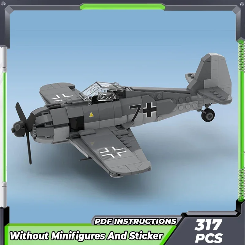 

Конструктор Moc модель Fw 190 A-8 немецкий истребитель бомбардировщик технология модульные блоки подарки игрушки для детей Наборы для творчества сборка