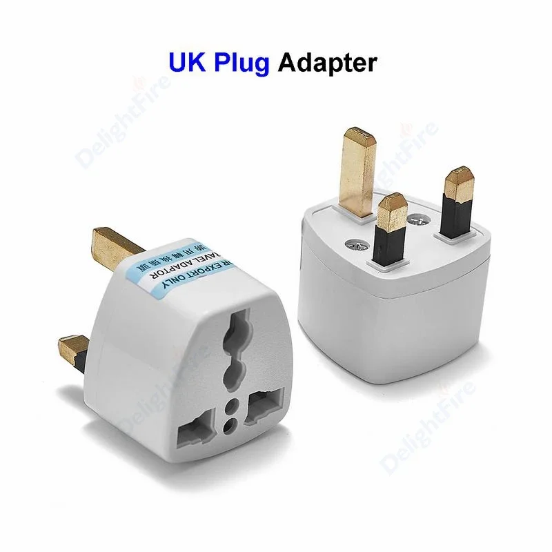 1pc Universal UK Plug Adapter US American EU European AU To 3 Pin British Travel Power Adapter Plug Socket Electric Outlet