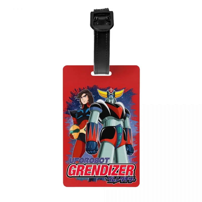 

Goldorak Grendizer Actarus Luggage Tag Custom UFO Robot Goldrake Baggage Tags Privacy Cover Name ID Card