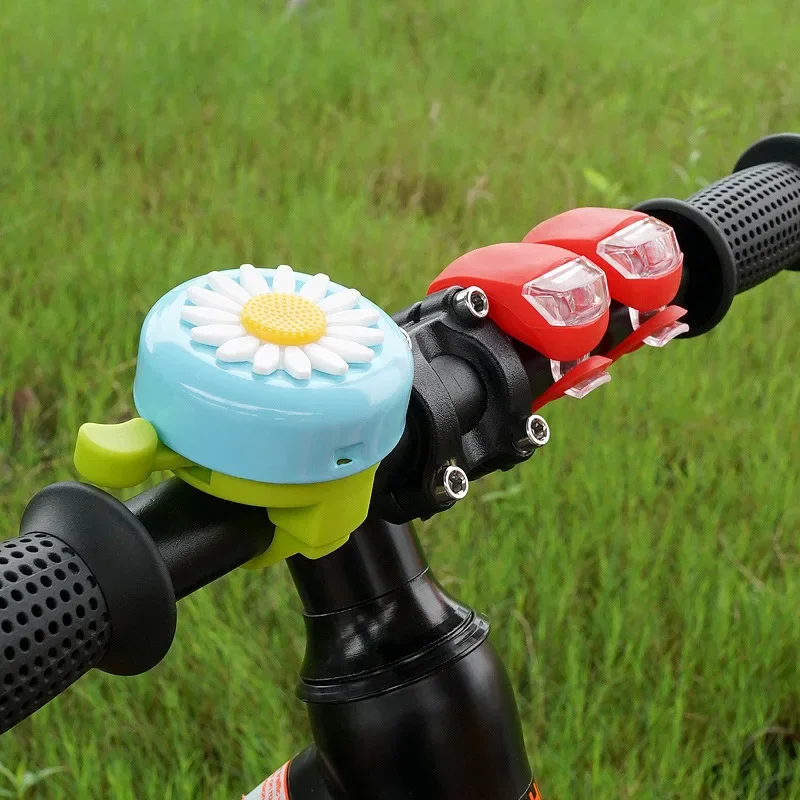 Colorful Bicycle Bell Funny Children Girls Daisy Flower Handlebars Alloy Plastics Bike Bell Horn Sound Alarm Cycling Ring bicycle bell bicycle accessories bicycle horn bicycle alarm