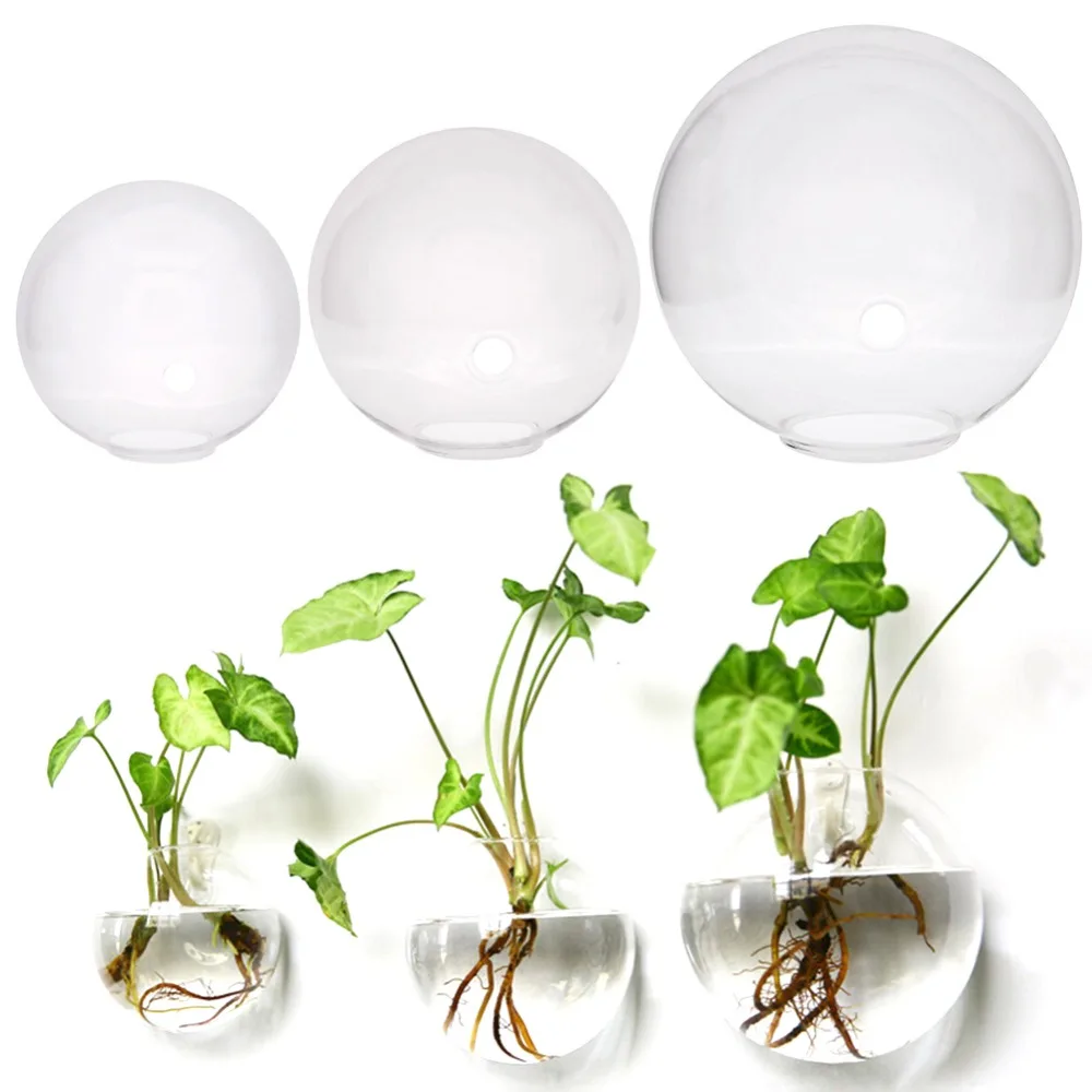 10/12/15 CM Hanging Flower Pot Glass Ball Vase Home Decor