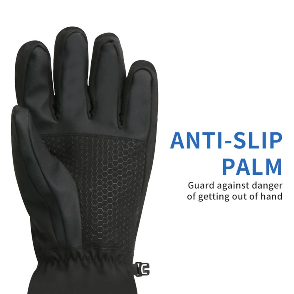 DC Plug in Winter Warm Electric Heated Gloves Heated Gloves Heating Thermal Gloves Touch Screen Winter Ski Gloves for Women Men