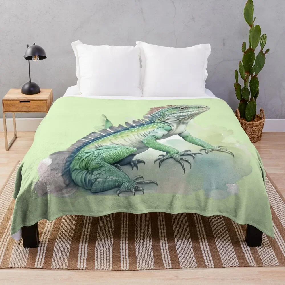 Stile Acquerello, Serie Di Animali Adesivi Animali-Simpatica Iguana-Piacevole Iguana-Coperta Da Indossare Per Animali
