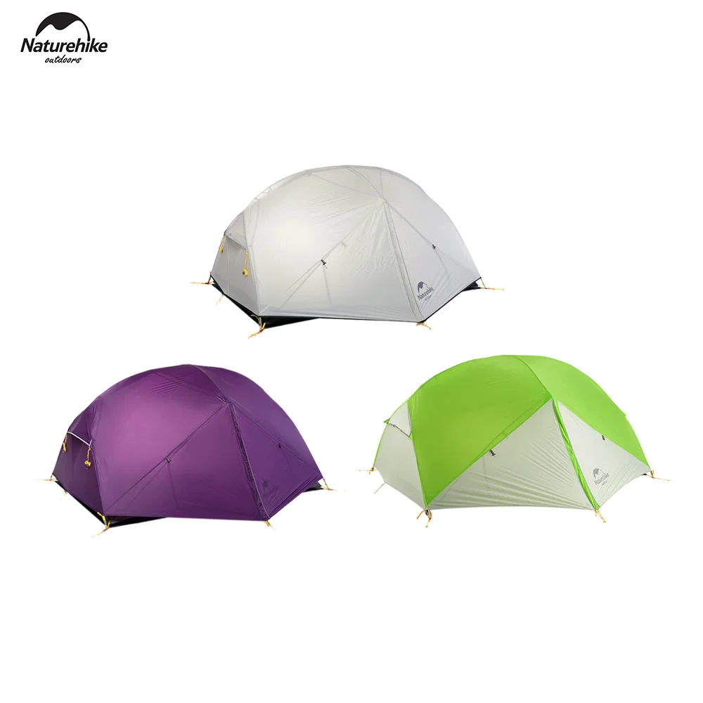 Naturehike Mongar 20D Nylon outdoor ultralight hiking adventure tent Waterproof Folding Camping 2 man camper tent camping tent portable tent survival tent