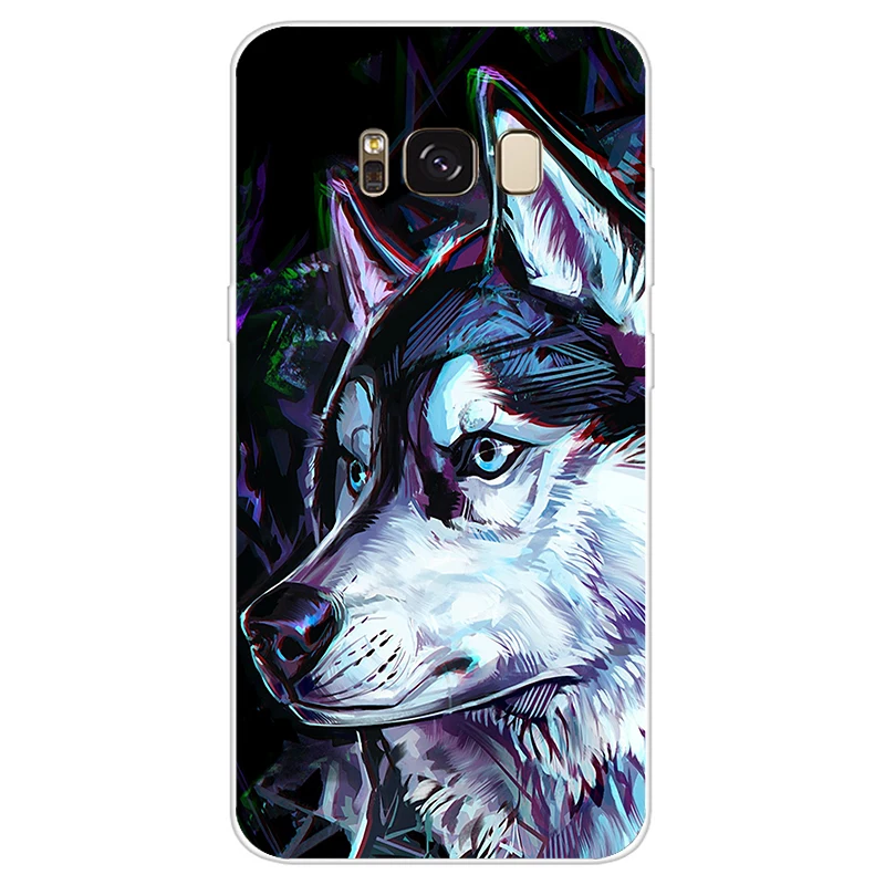 Фото Мягкий чехол из ТПУ для телефона Samsung Galaxy S8 Plus, защитный чехол с тигром для телефона, чехлы для Samsung Galaxy S8 Plus, лучший №5