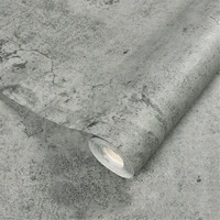 1PC 55CM  Wide Industrial Wind Self-adhesive Wallpaper Cement Gray Sticker Waterproof Retro Old Mottled Dark Gray Wallpaper 2