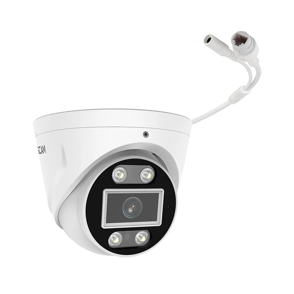 Caméra IP extérieure PoE 5 MP avec spots lumineux et sirène - Foscam V5EP