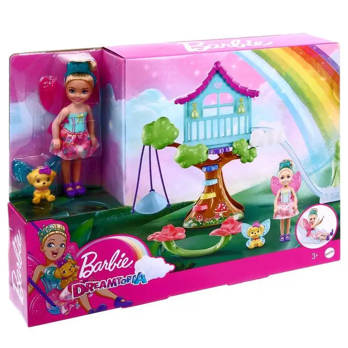 Playset Barbie "chelsea Sleepover Party" Gtf48, Gtf49, Toys, Plot Game