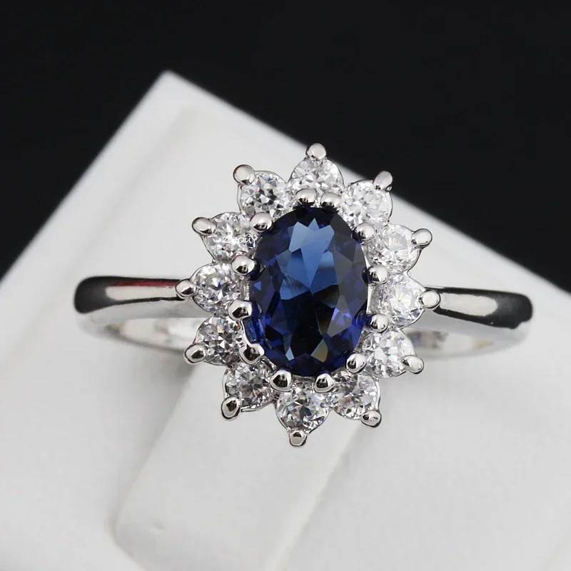 European and American Zircon Rings Luxury Fashion Jewelry Cubic Zirconia Bridal Wedding Engagement