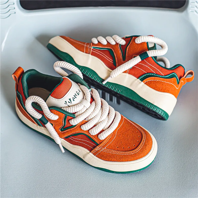Designer Fashion Mens Skateboard Shoes Streetwear Hip hop Sneakers Men Casual Harajuku Vulcanized Shoes Men Original Sneakers