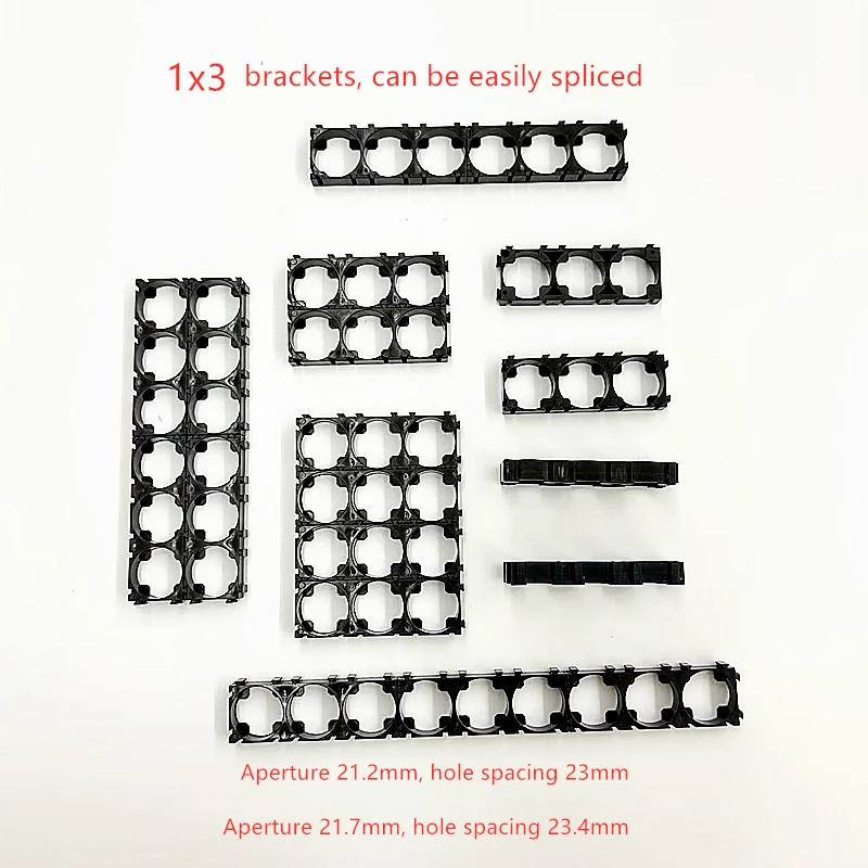 Battery Holder 21700 Battery Holder Bracket Plastic Brackets 2x 3x 3x4 4x5 Cell Spacer Radiating Shell Pack DIY Accessories