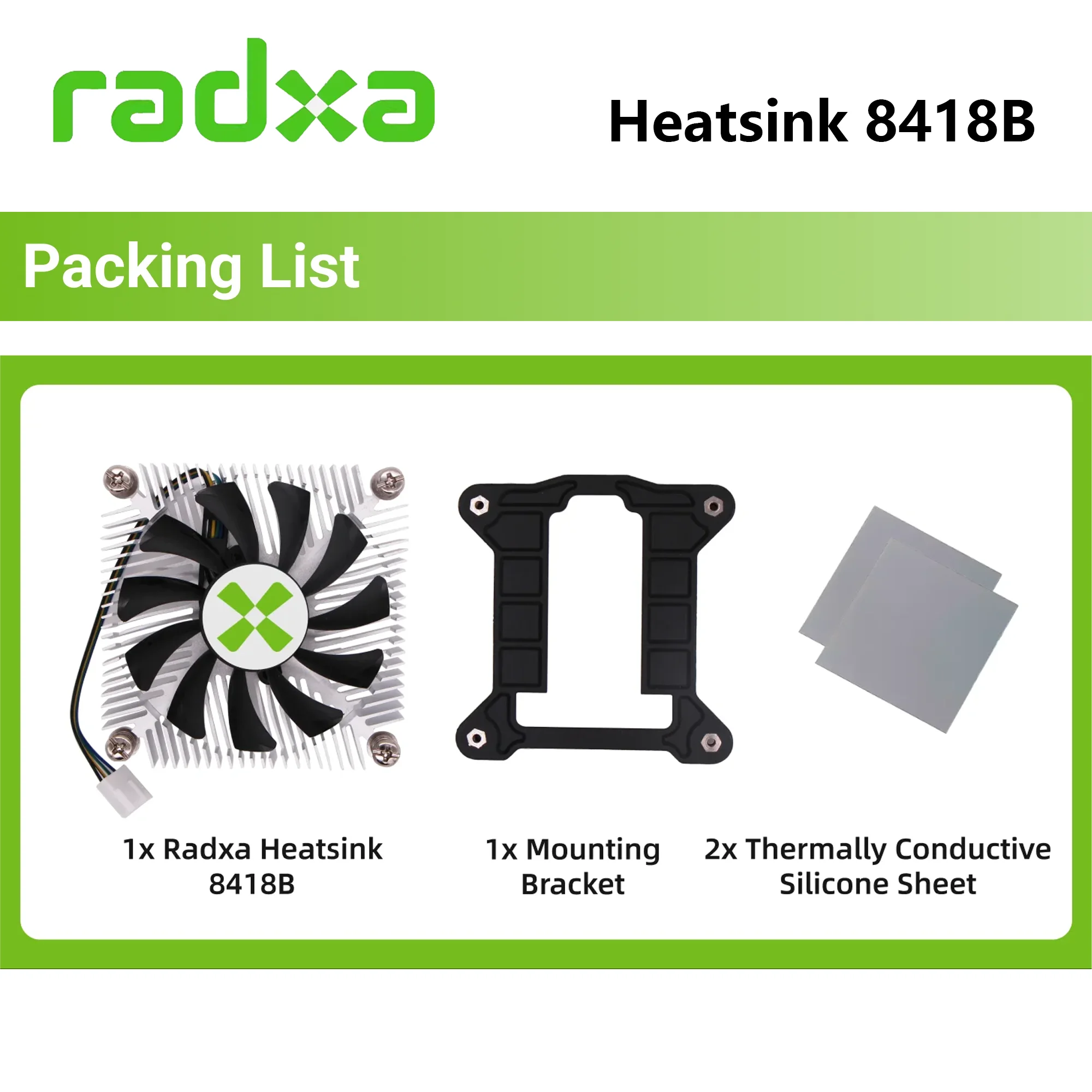 Radxa ROCK 5 ITX ���� �濭��, ��ǳ�� �ӵ� ����, ��ġ �� ���Ű� ����, 8418B