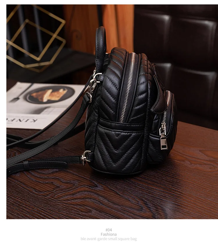 Backpack Women's New Fashion Popular Diamond Lattice Women's Backpack Leisure Travel Bags for Women Hot Selling