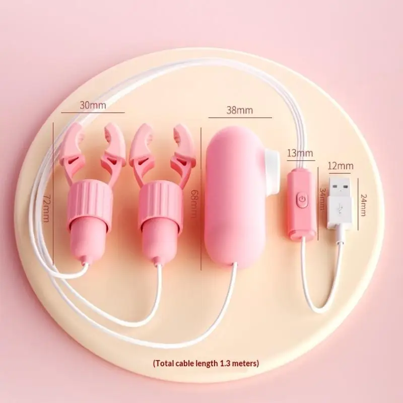 Bröstvårtklämmor med vibrator för bröstmassage och sugning_voghion.com