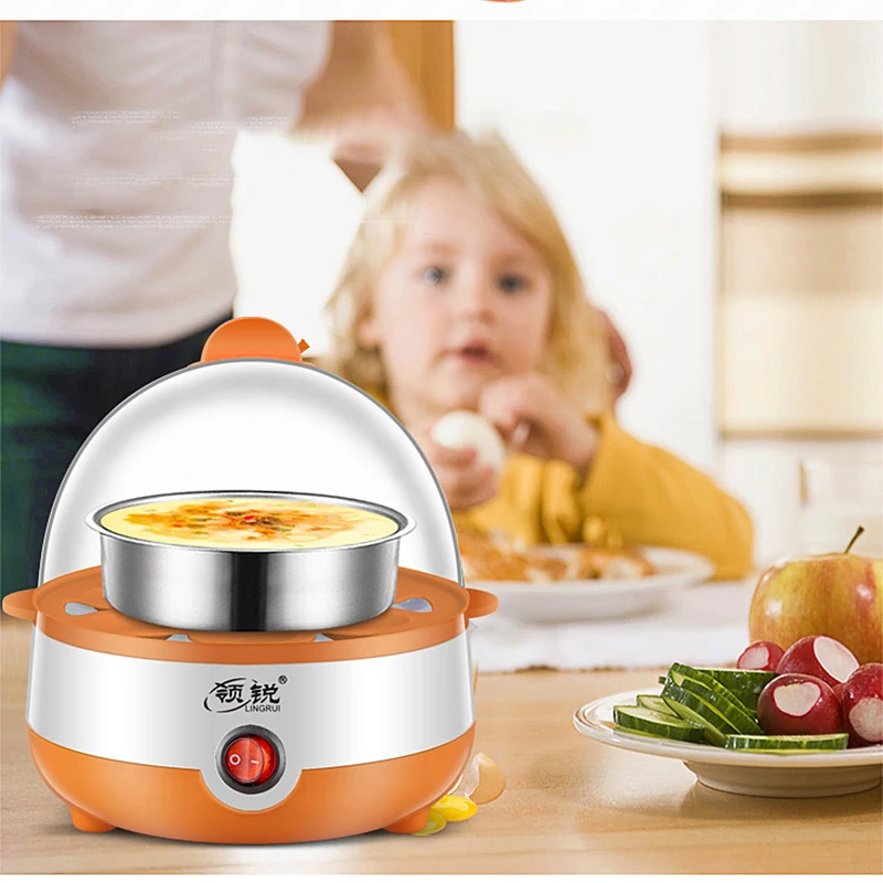 Multi Function Rapid Electric Egg Cooker Auto-Off Generic 7 Eggs Boiler Steamer Omelette Cooking Tools Kitchen Utensil Breakfast