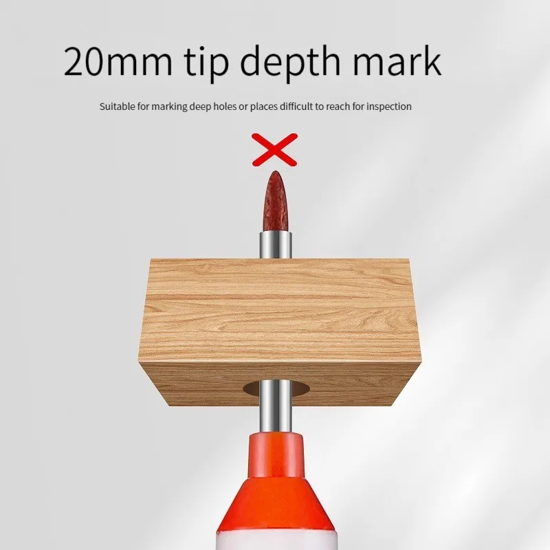 1/3Pcs Double Tip 20mm Deep Hole Long Nib Head Markers for Metal Perforating Pen Bathroom Woodworking Decoration Multi-Purpose marker pens,markers pen,long nib markers