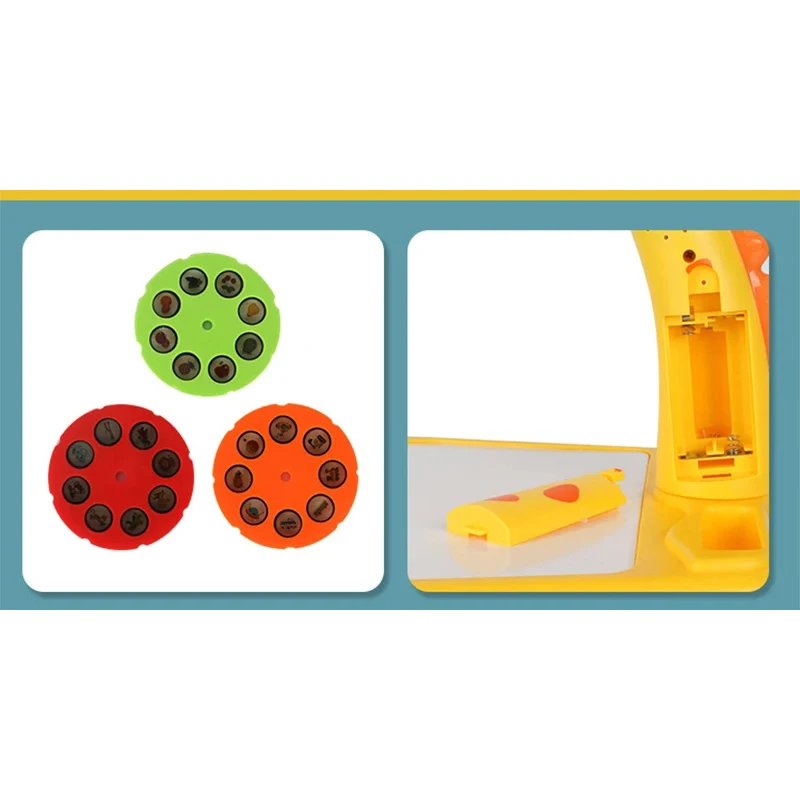Mini proyector Led de arte para niños, mesa de dibujo, juguete ligero para niños, tablero de pintura, escritorio pequeño, herram 3