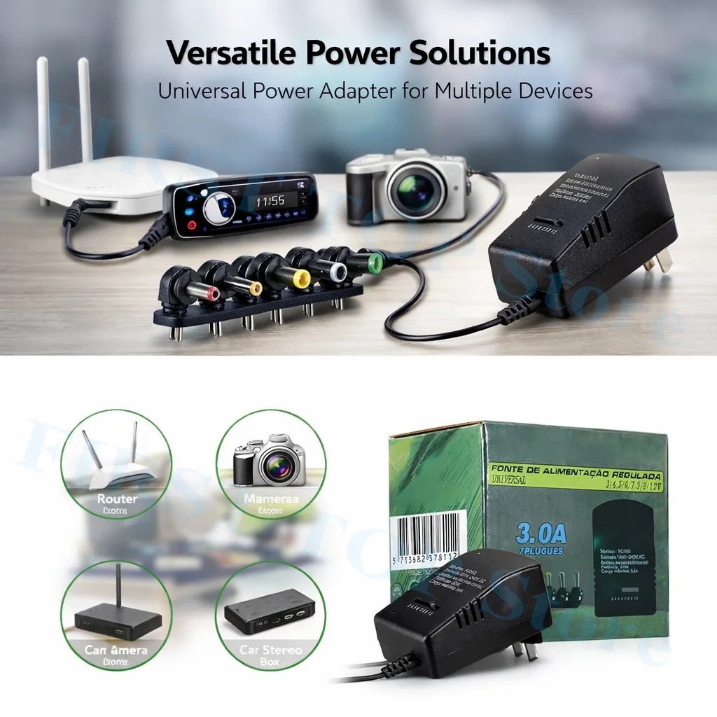 조절 가능 변압기 3V 5V 6V 9V 12V 3A 30W 전원 공급 어댑터 AC 22..