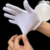 24PCS White Cotton Work Gloves Breathable Soft Cloth Liners Safety Gloves for Men Women Gardening Jewelry Coin Silver Warehouse 3