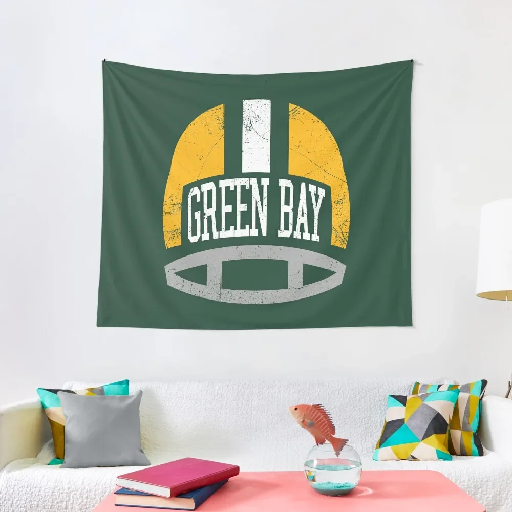

Green Bay Retro Helmet - Green Tapestry Custom Nordic Home Decor Korean Room Decor Home Decorating Tapestry