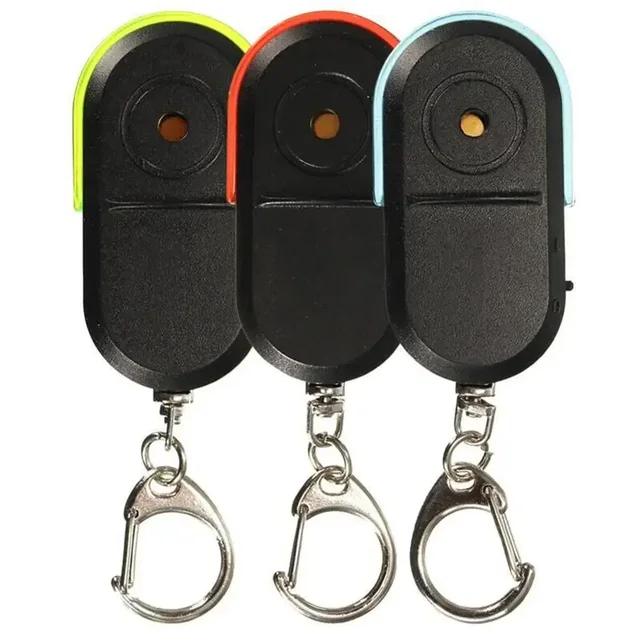Anti-Lost Alarm Key Finder Locator Tracker Keychain Whistle Sound Smart Flashing Beeping With LED Light Anti Lost Keyring Finder 6