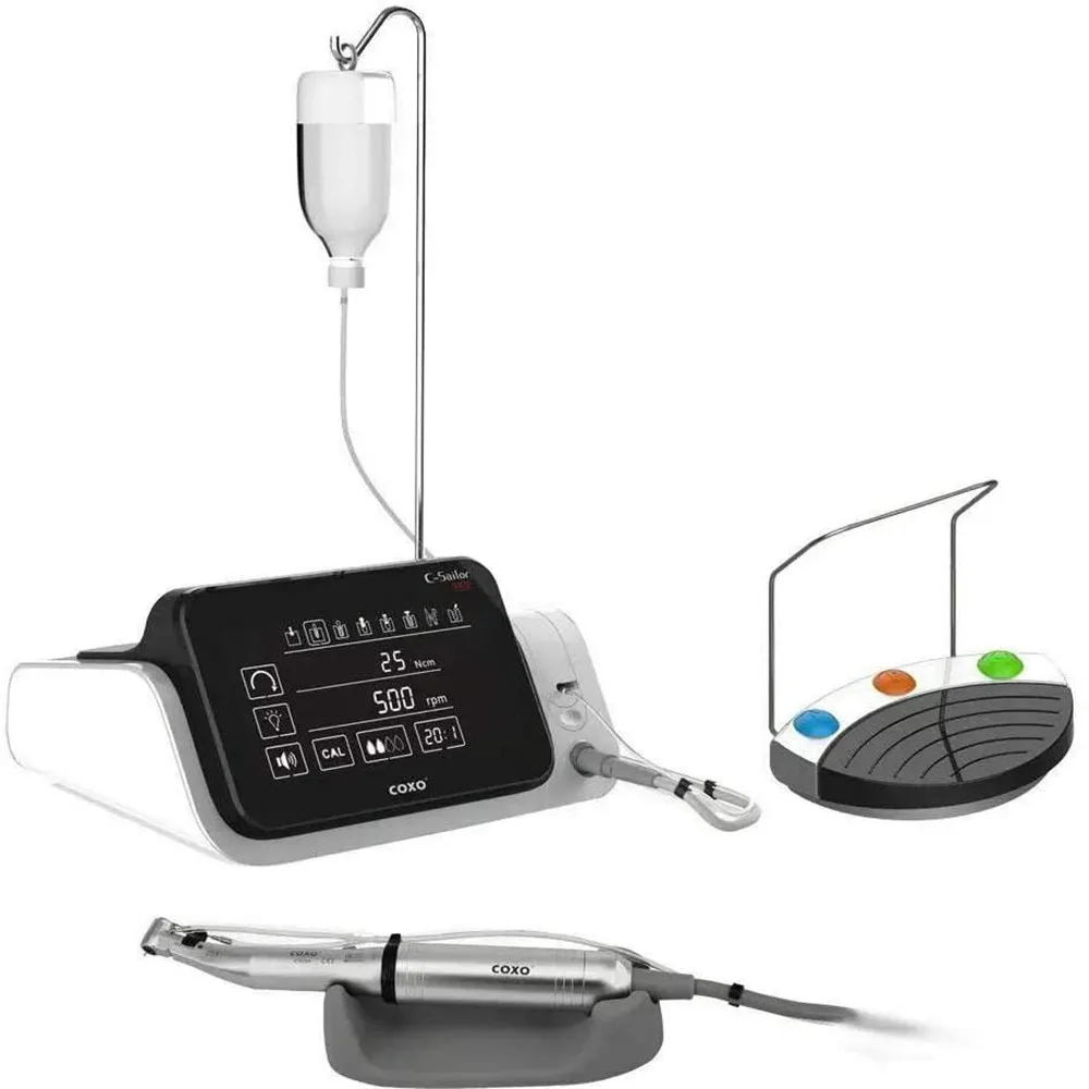 

COXO Dental Implant Motor System LED Light Physiodispenser C-Sailor Pro Surgical Implant Machine with 20:1 Implant Contra Angle