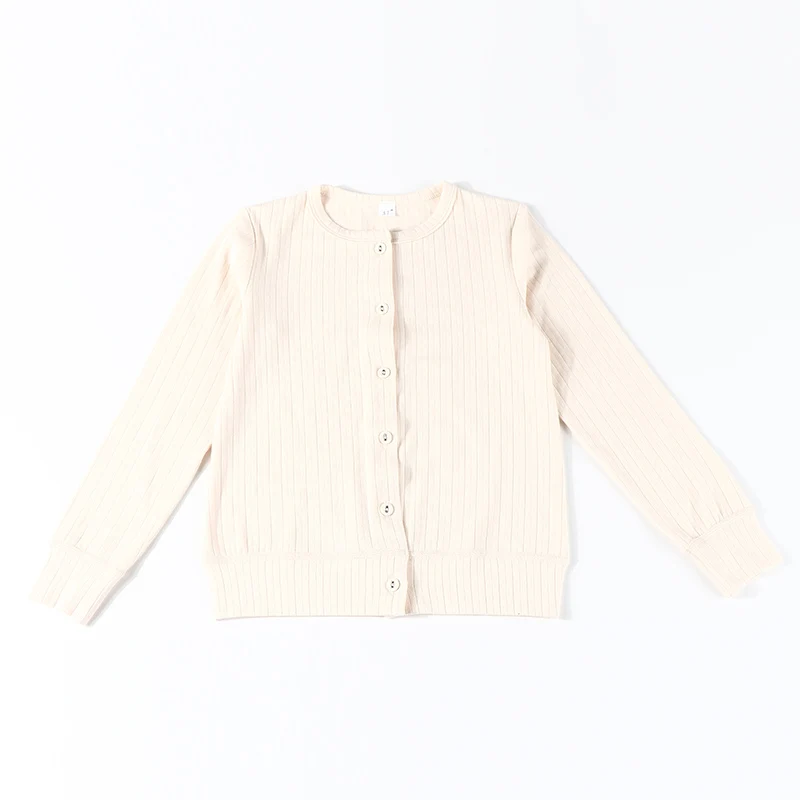 Kinder junge und mädchen stricken strickjacke gerippte baumwolle outfit familie passenden kleidung kurze und lange ärmel baby kleidung vorne taste – Detail 10